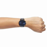 Buy Shop Hugo Boss Architectural Blue Dial Grey Steel Strap Watch for Men - 1513574 USA Online