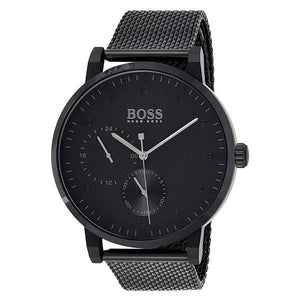 Buy Shop Hugo Boss Oxygen Black Dial Black Mesh Bracelet Watch for Men - 1513636 USA Online