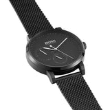 Buy Shop Hugo Boss Oxygen Black Dial Black Mesh Bracelet Watch for Men - 1513636 USA Online