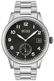 Buy Shop Hugo Boss Legacy Black Dial Silver Steel Strap Watch for Men - 1513671 USA Online