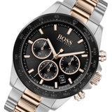 Buy Shop Hugo Boss Here Chronograph Black Dial Two Tone Steel Strap Watch for Men - 1513757 USA Online