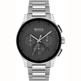 Buy Shop Hugo Boss Peak Black Dial Silver Steel Strap Watch for Men - 1513762 USA Online