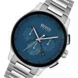 Buy Shop Hugo Boss Peak Chronograph Blue Dial Silver Steel Strap Watch for Men - 1513763 USA Online