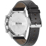Buy Shop Hugo Boss Aero Chronograph Black Dial Black Leather Strap Watch for Men - 1513770 USA Online