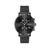 Buy Shop Hugo Boss Integrity Black Dial Black Mesh Bracelet Watch for Men - 1513813 USA Online