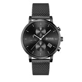 Buy Shop Hugo Boss Integrity Black Dial Black Mesh Bracelet Watch for Men - 1513813 USA Online