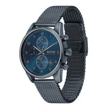 Buy Shop Hugo Boss Skymaster Chronograph Blue Dial Blue Mesh Bracelet Watch for Men - 1513836 USA Online
