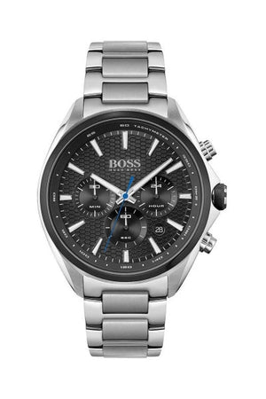 Buy Shop Hugo Boss Montre Distinct Black Dial Silver Steel Strap Watch for Men - 1513857 USA Online
