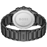 Buy Shop Hugo Boss Dapper Chronograph Black Dial Black Steel Strap Watch For Men - 1513929 USA Online
