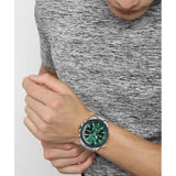 Buy Shop Hugo Boss Globetrotter Green Dial Silver Steel Strap Watch for Men - 1513930 USA Online