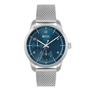 Buy Shop Hugo Boss Sophio Blue Dial Silver Mesh Bracelet Watch for Men - 1513942 USA Online