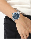 Buy Shop Hugo Boss One Chronograph Blue Dial Silver Steel Strap Watch For Men - 1513999 USA Online