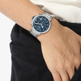 Buy Shop Hugo Boss One Chronograph Blue Dial Silver Steel Strap Watch For Men - 1513999 USA Online