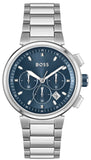 Buy Shop Hugo Boss One Chronograph Blue Dial Silver Steel Strap Watch For Men - 1513999 USA Online