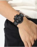 Buy Shop Hugo Boss One Chronograph Black Dial Black Steel Strap Watch For Men - 1514001 USA Online