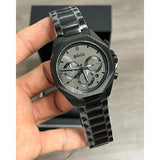 Buy Shop Hugo Boss Cloud Chronograph Black Dial Black Steel Strap Watch For Men - 1514016 USA Online