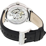 Buy Shop Fossil Townsman Automatic Skeleton Silver Dial Black Leather Strap Watch for Men - ME3041 USA Online