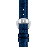 Buy Shop Tissot Bellissima Automatic Silver Dial Blue Leather Strap Watch For Women - T126.207.16.013.00 USA Online