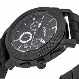 Buy Shop Fossil Machine Chronograph Black Dial Black Silicone Strap Watch for Men - FS4487 USA Online