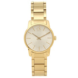 Buy Shop Calvin Klein City White Dial Gold Steel Strap Watch for Women - K2G23546 USA Online