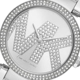 Buy Shop Michael Kors Parker Quartz Silver Dial Silver Steel Strap Watch For Women - MK6658 USA Online