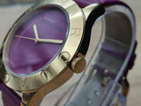 Marc Jacobs Blade Purple Dial Purple Leather Strap Watch for Women - MBM1203