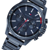 Buy Shop Tommy Hilfiger Mason Blue Dial Blue Steel Strap Watch for Men - 1791789 USA Online