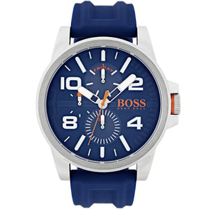Buy Shop Hugo Boss Detroit Quartz Blue Dial Blue Silicone Strap Watch For Men - 1550008 USA Online
