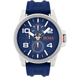 Buy Shop Hugo Boss Detroit Quartz Blue Dial Blue Silicone Strap Watch For Men - 1550008 USA Online