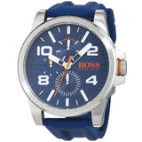 Buy Shop Hugo Boss Detroit Quartz Blue Dial Blue Silicone Strap Watch For Men - 1550008 USA Online