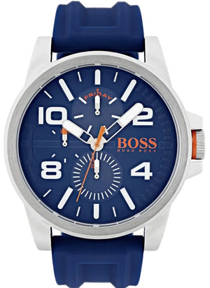 Buy Shop Hugo Boss Detroit Quartz Blue Dial Blue Silicone Strap Watch For Men - 1550008 USA Online