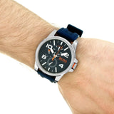 Buy Shop Hugo Boss Detroit Quartz Blue Dial Blue Silicone Strap Watch For Men - 1550008 USA Online