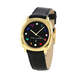 Buy Shop Marc Jacobs Mandy Black Dial Black Leather Strap Watch for Women - MJ1597 USA Online