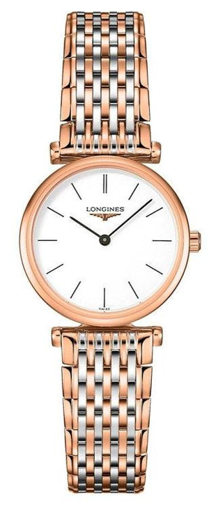 Longines La Grande Classique De Longines White Dial Two Tone Steel Strap Watch for Women - L4.209.1.92.7