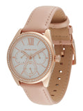 Buy Shop Michael Kors Pyper Analog White Dial Pink Leather Strap Watch For Women - MK2803 USA Online