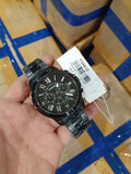 Buy Shop Fossil Grant Chronograph Black Dial Black Steel Strap Watch for Men - FS4832 USA Online