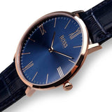 Buy Shop Hugo Boss Jackson Blue Dial Black Leather Strap Watch for Men - 1513371 USA Online