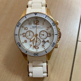 Buy Shop Marc Jacobs Rock Chronograph White Dial White Silicone Strap Watch for Women - MBM2546 USA Online