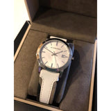 Buy Shop Burberry The City Silver Dial White Leather Strap Watch for Women - BU9019 USA Online
