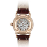 Mido Baroncelli III Automatic Silver Dial Brown Leather Strap Watch For Women - M7600.2.21.8