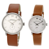 Buy Shop Marc Jacobs Baker White Dial Brown Leather Strap Watch for Women - MBM1270 USA Online