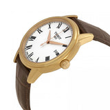 Buy Shop Tissot T Classic Carson White Dial Brown Leather Strap Watch For Men - T085.410.36.013.00 USA Online