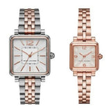 Marc Jacobs Vic Silver Dial Rose Gold Stainless Steel Strap Watch for Women - MJ3530