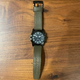 Buy Shop Marc Jacobs Larry Chronograph Black Dial Grey Leather Strap Watch for Men - MBM5034 USA Online