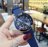 Buy Shop Guess Maverick Blue Dial Blue Rubber Strap Watch for Men - W0485G1 USA Online