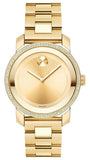 Buy Shop Movado Bold Diamonds Gold Dial Gold Steel Strap Watch for Women - 3600150 USA Online