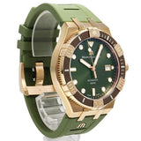 Maurice Lacroix Aikon Venturer Bronze Dial Green Rubber Strap Watch For Men - AI6058-BRZ01-630-1