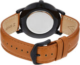 Buy Shop Fossil The Minimalist Black Dial Brown Leather Strap Watch for Men - FS5305 USA Online