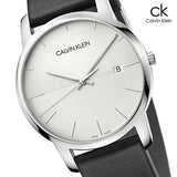 Buy Shop Calvin Klein City White Dial Black Leather Strap Watch for Men - K2G2G1CD USA Online
