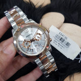 Buy Shop Fossil Perfect Boyfriend Mother of Pearl Dial Two Tone Steel Strap Watch for Women - ES4135 USA Online